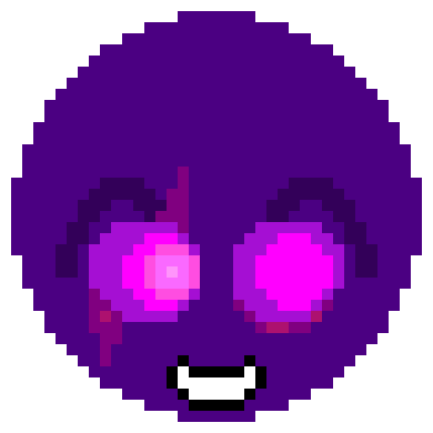 [9664c4] Purple Stickman (Wide Smile Right)