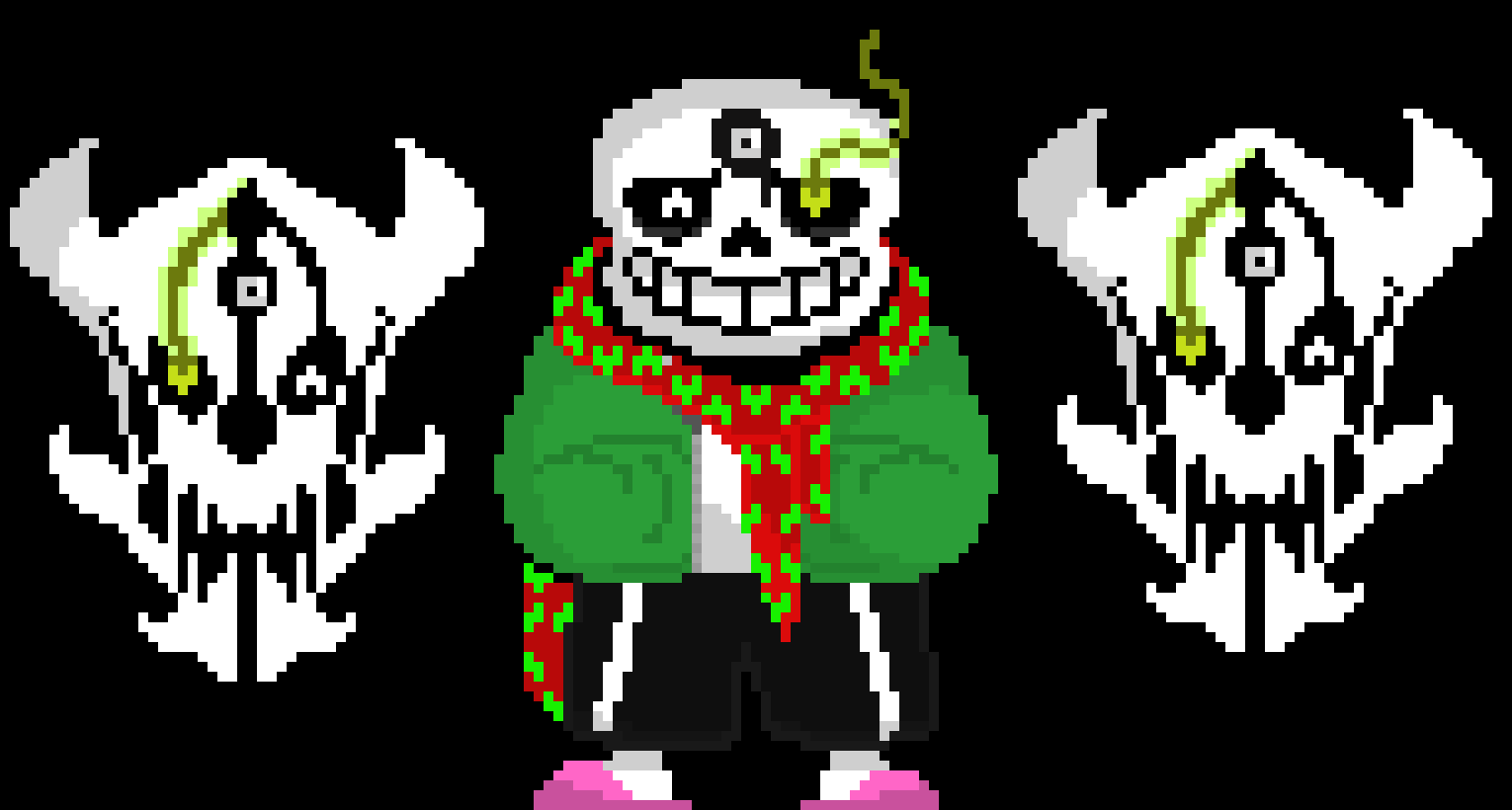 [04b17e] True justice sans with gaster blasters(u