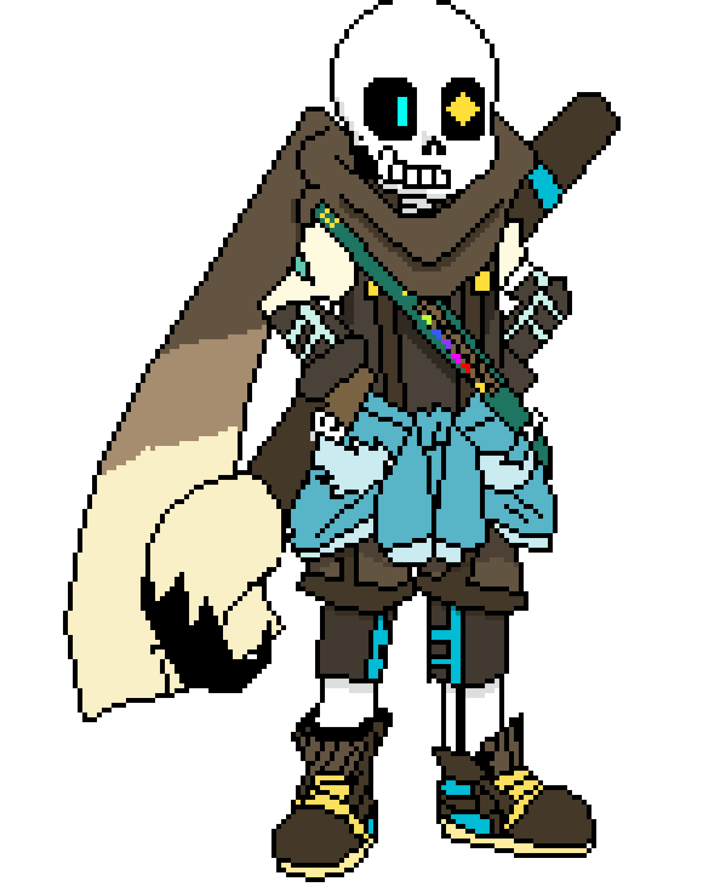 [b9de0d] *drawing a picture* - INK! sans