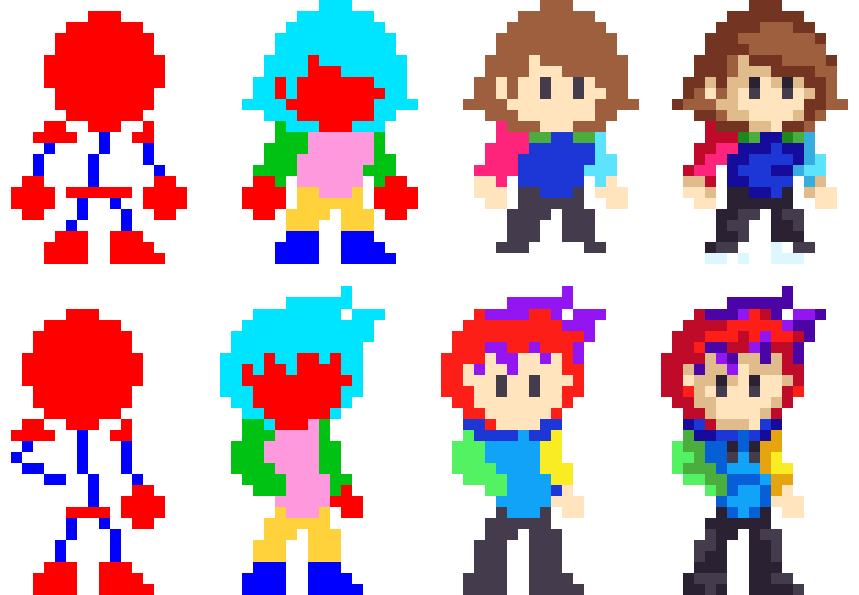 [8de716] ayo i did the first design of someone else's character, for this one i chose rbf 'cus why not. as you can see, it's pretty damn different, and that's what i mean by "my own style" if that makes sense