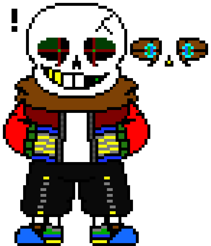 [8597b0] WAIT I FOUND IT! -runs towards the place he needed to be in- -Astroid (DRY!Sans) and Glitch (DRY!Spirit) (cleetus.) (LS!Cleetus) (SUDDEN SCREAMS! Cleetus)
