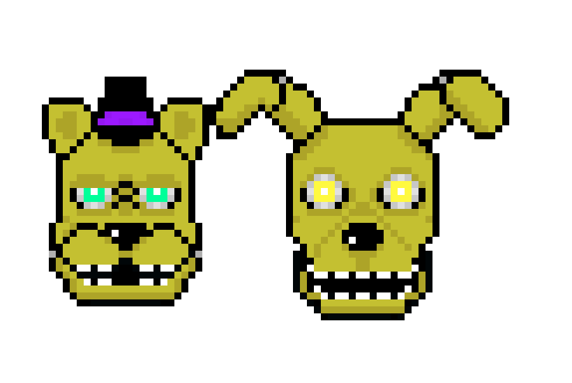 [9664c4] fredbear darker ver and spring bonnie 