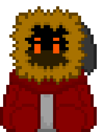 [5e7c80] And plus I have 3 levels: Easy Normal ALLOUT... in allout you need to be Lv. 30 to fight me