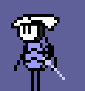 [05b0c1] *He draws his nail, seeing the King Sans on the bench, but decides it isn't worth it, standing down and continuing to walk.*