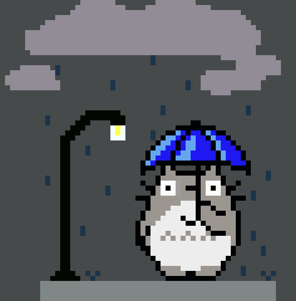 [9664c4] Pusheen in The Rain