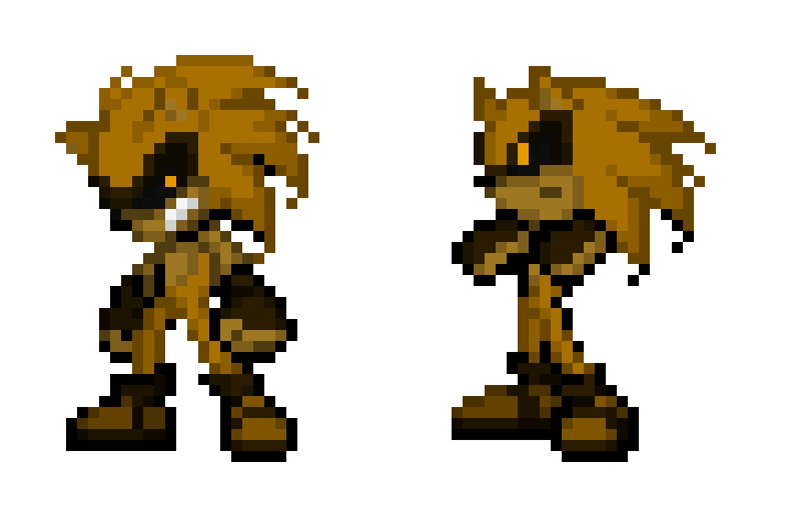 [6c26bc] Auryn the Golden Hedgehog V2 Poses - Sonic OC Sprite