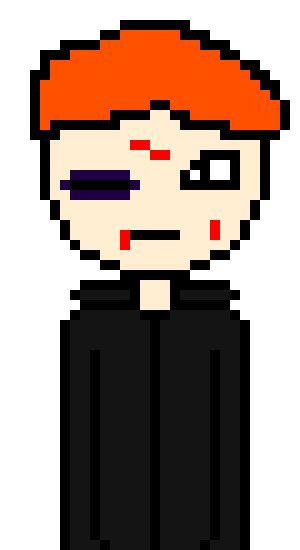 [a41074] *he winces when trying to get up* I hope he's gone... I can't even move...