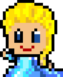 [bb3f51] Elsa head/body for perler