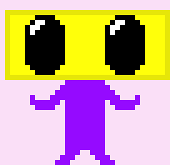 [05b0c1] Oh, I'm... Mon. Nice to meet you! *He's about 2 ft tall and looks to be entirely two dimentional.*