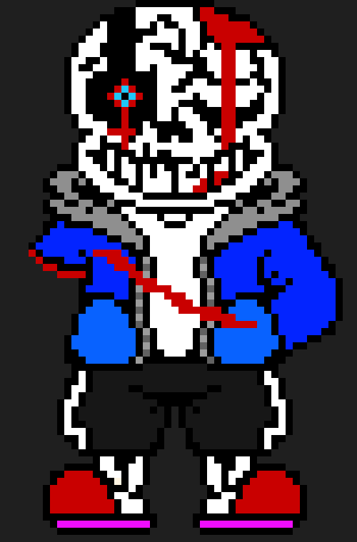 [2ccbeb] (You are actually attacking sans ... insanity sans is an illusion) -A DST