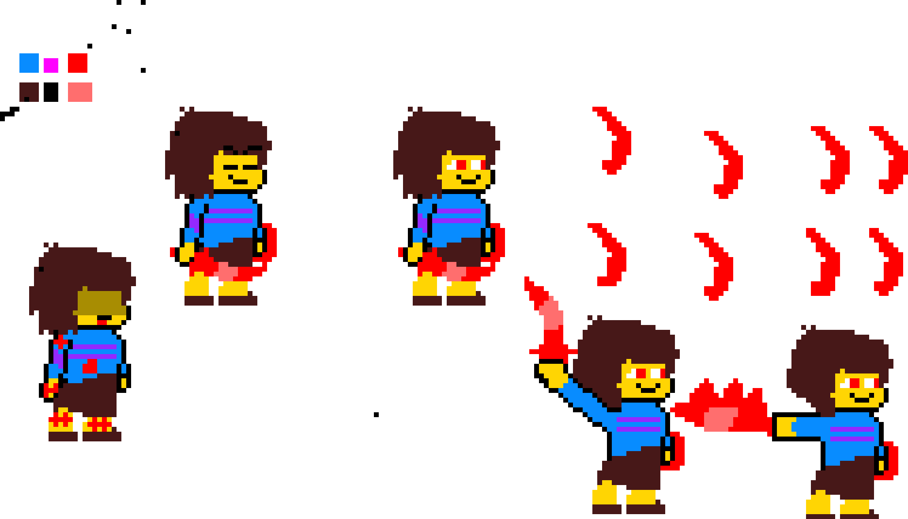 [0d03c8] GLITCHTALE Frisk deltarune sprite(read desc)e