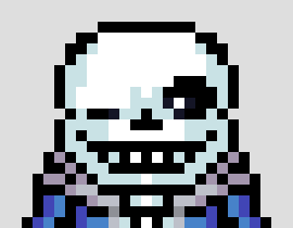 [a23199] *sans would tp behind poofy and slash him with a blue bone threw his chest