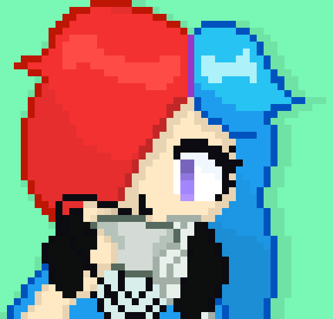 [63ceb7] -Miva, hasn't really noticed the third spectator as she continue to play-