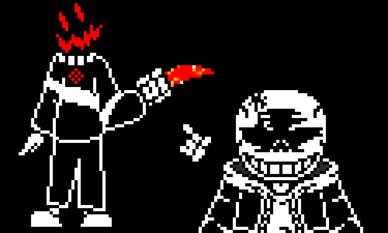 [583245] And you see THIS?.... This fucking, poor Chara, from burn out and whatnot?... Yeah, this is the reason why the whole sprite sheet isn't FINISHED yet...