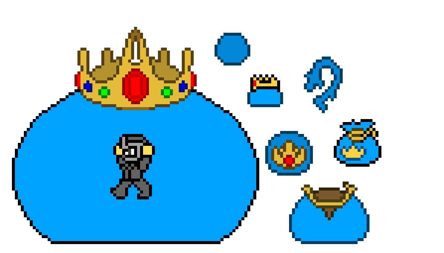 [1a037c] Imma do this for every Terraria boss. I'll make them, put their treasure bag, put their mas,k put their expert item, put their summon item, and something(s) that are drops. -pepo
