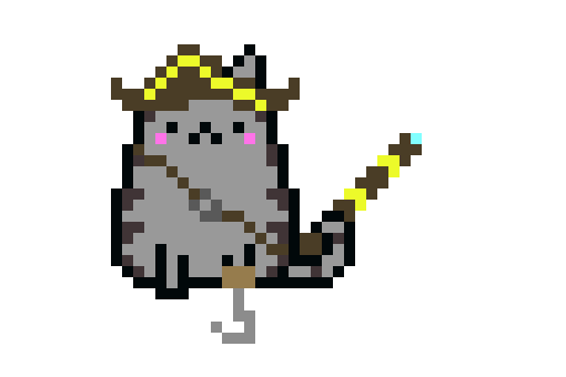 [9664c4] Pusheen Cat is awesome1 Pirate cat is cool2