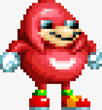 [4076f0] -watching knuckles run from sonic.exe- -Ugandan Knuckles (Zahcry