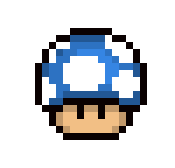 [9664c4] Blue Mushroom