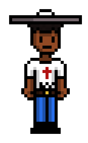 [8e9501] *Poofy seduces the monster with his big trash helmet*