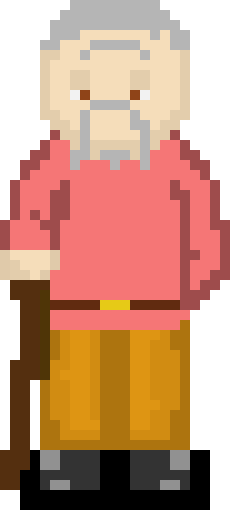 [8581ae] Old Man Front Idle