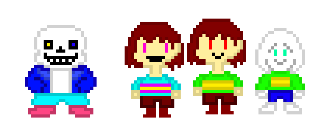 [9664c4] frisk.chara.azzy.sans