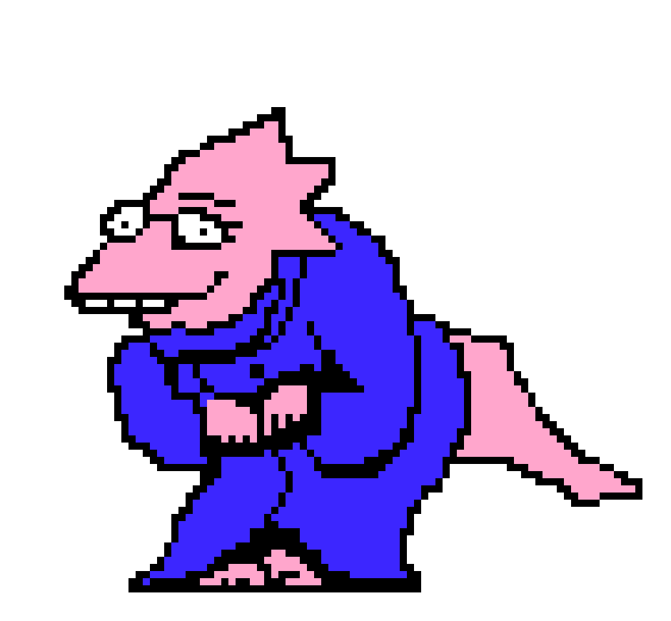 [51dcaf] Undertale Alphys Sprite