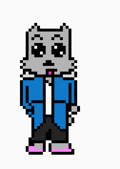 [50e264] Dressed up as sans(desc why)