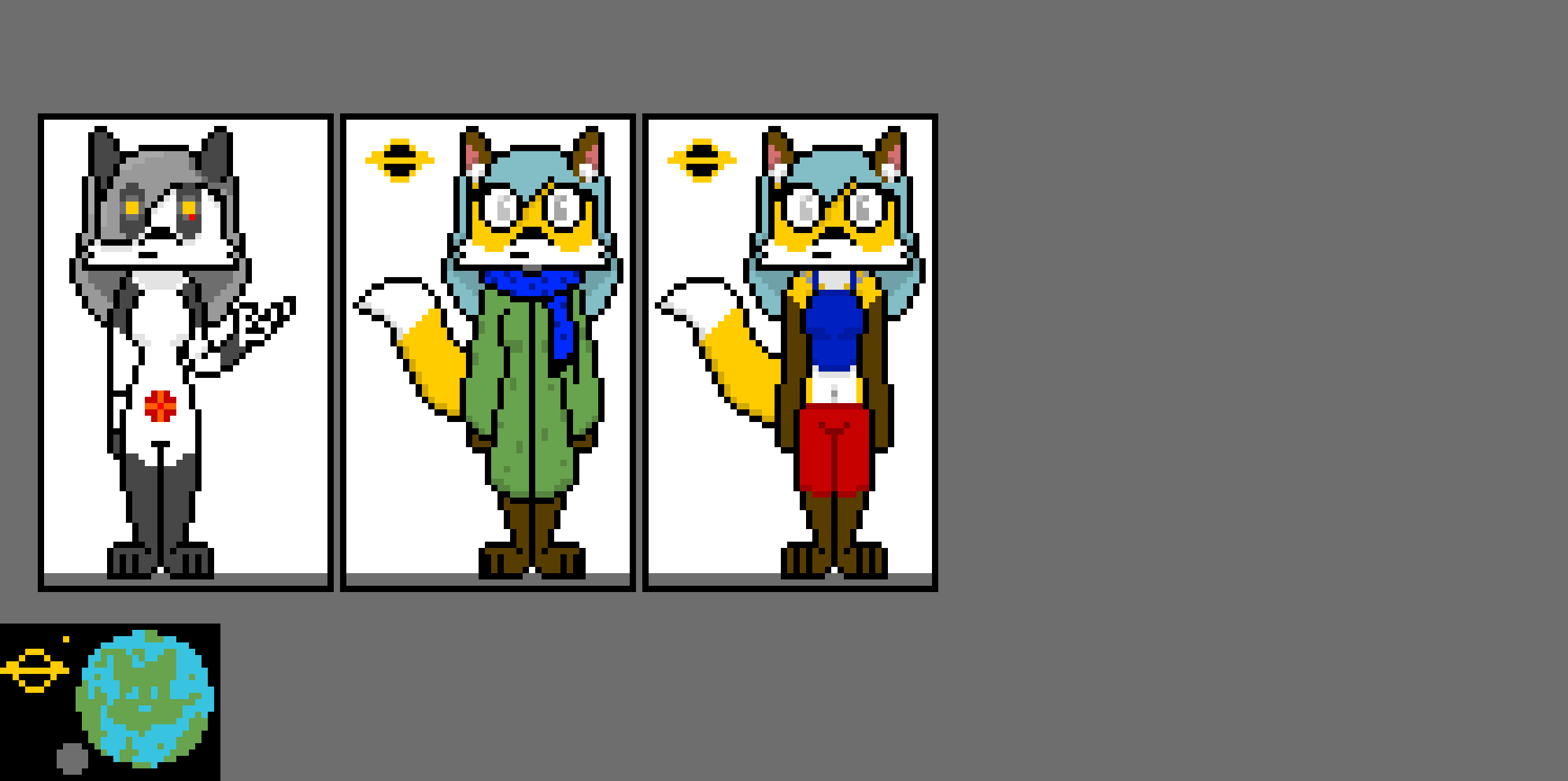 [125fd1] By improvements, I mean I just erased like 99% of the stuff that was not needed on here. I kept Jurushoe, other clothed Foxlynn, and Klondike Foxlynn