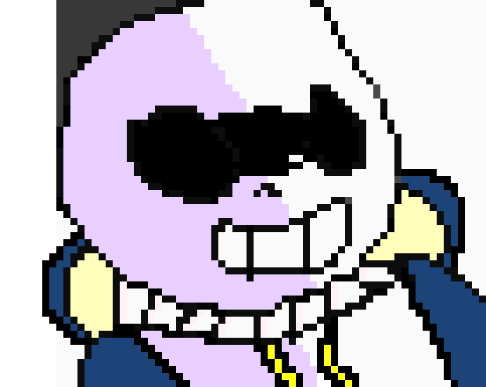 [e27272] *He transforms into a sans and summons 9 blasters*