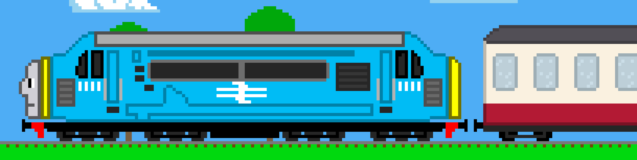 [000885] *D199 honks his horn, and slowly rolls out of the station, picking up speed* 