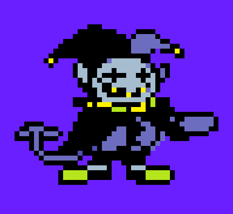 [970cdd] Jevil-Aidan why do you think I am next in line to second in command,CUZ I CAN DO ANYTHING*Repairs the field*
