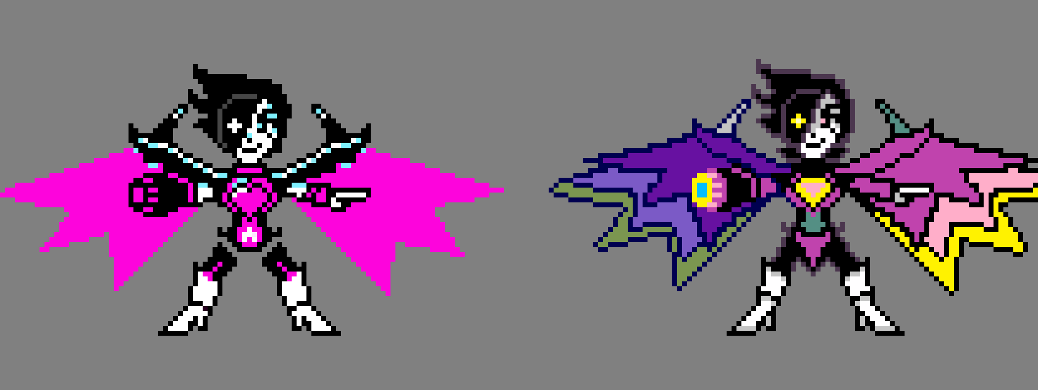 [5d2342] Mettaton EX-Which do yall like better? What the fandom thinks NEO looks like or what it really looks like (Spamton NEO colors)