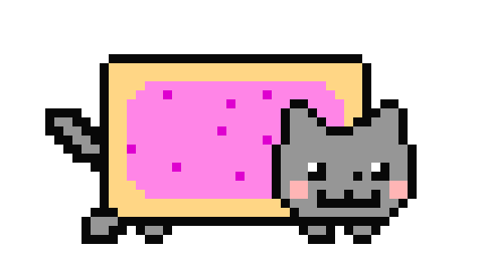[43520c] Nyan cat pixel