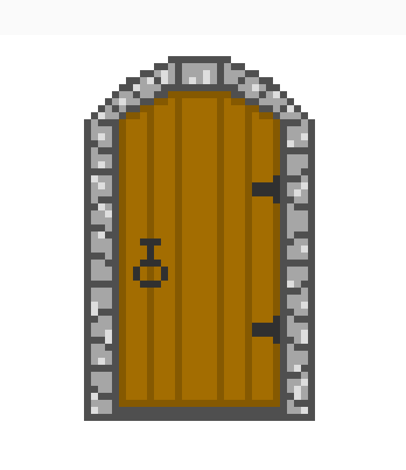 [2e2f1b] dungeon door
