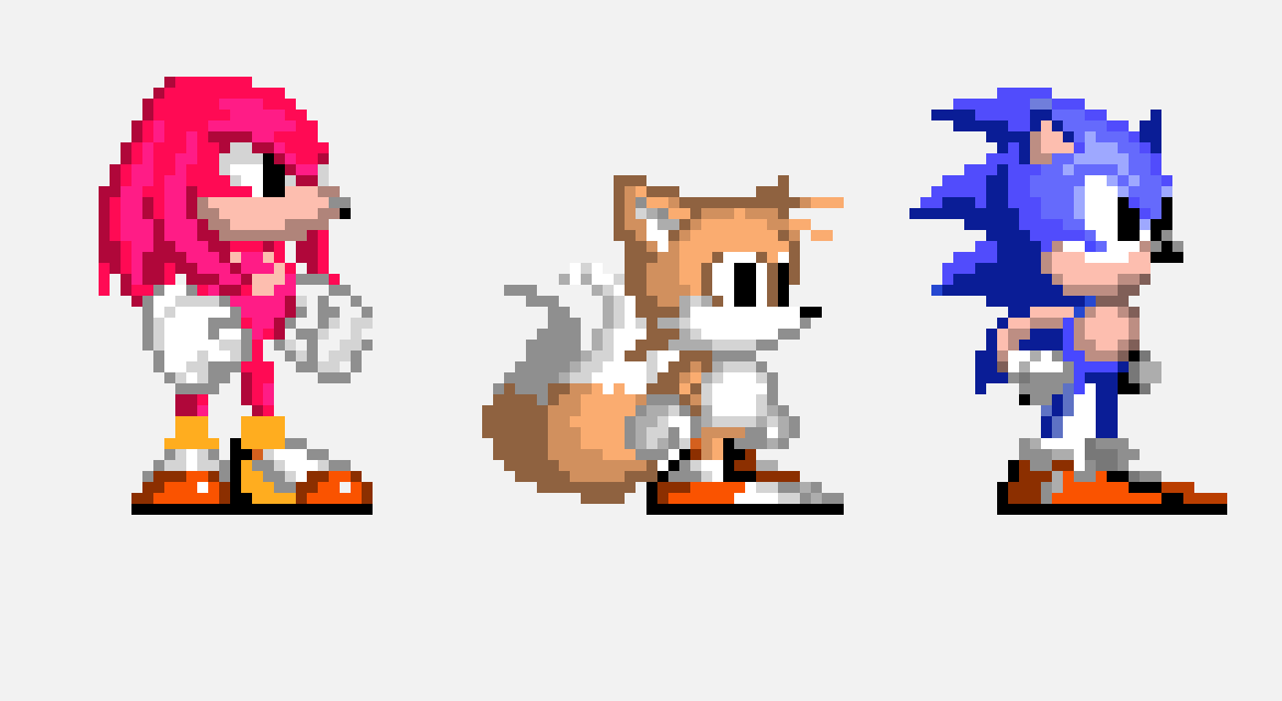 [be51bd] Sonic, Tails, Knuckles (SMS Style)