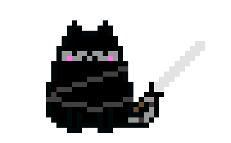 [9664c4] Pusheen cat is awesome1 Ninja is cool aswell2