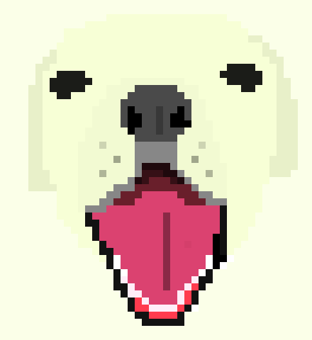 [6d8f4f] Pixel Art Dog