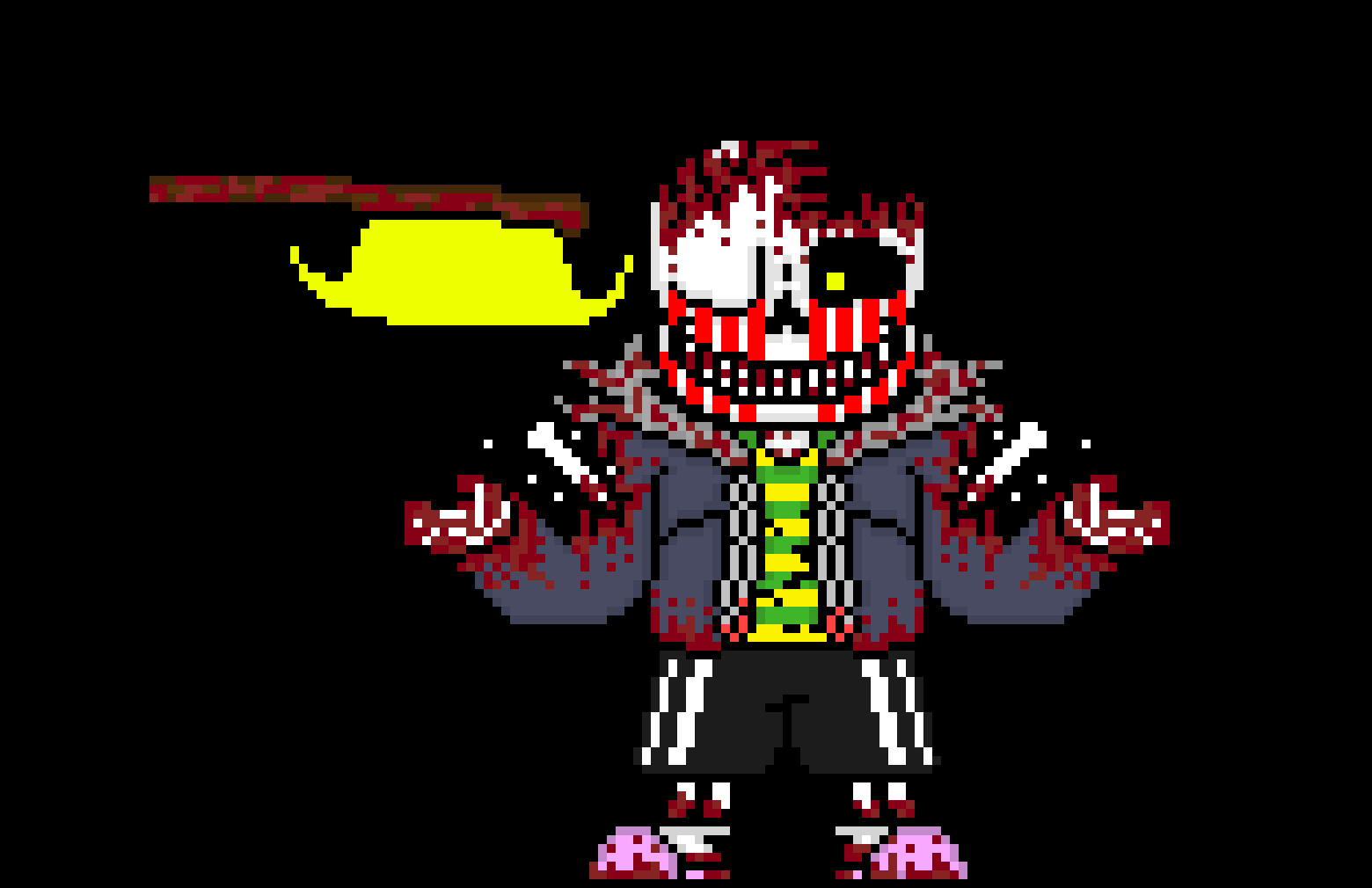 [e8cb42] TerrorSwapSwap: *the axe blocks the hits then turns yellow* welp justice shall be served *the axe somehow shoots big yellow beams hitting Deletion multiple times*