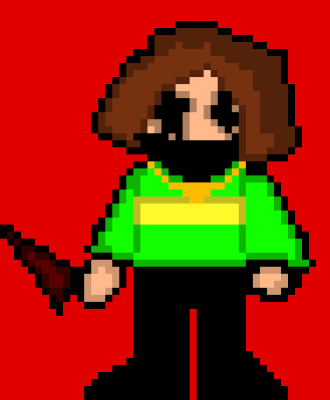 [3fcaee] well what do you think of my chara pixel art