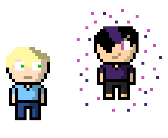 [e16e82] Lucas: What? Why do you look like that? Midnight Brian: Like my new look?