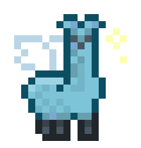 [9664c4] blue winged llama