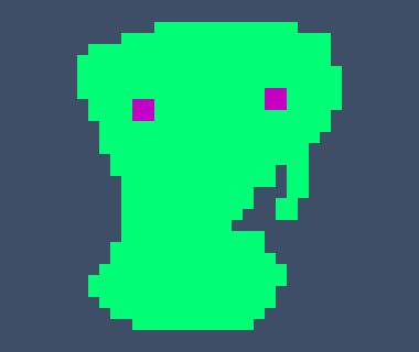 [5a9540] changed the colors, thought it'd be more original if it was green and purple y'know?