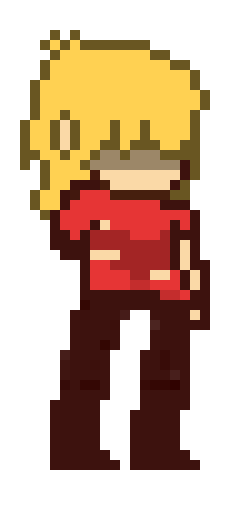 [980d57] Who... am... I...? *He stares at the ground.*