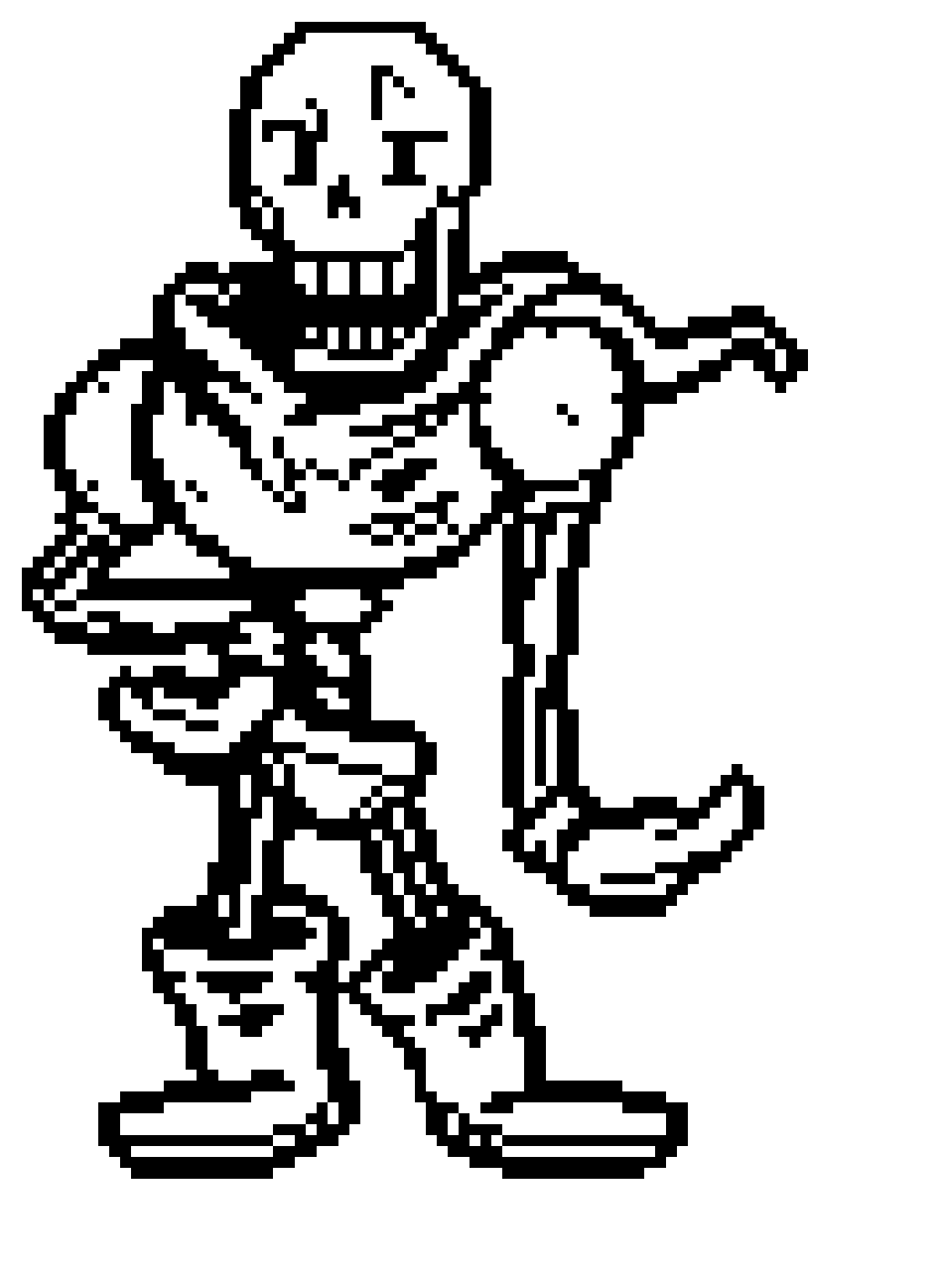 [096d8c] have you noticed that papyrus doesn't move AN INCH, when he's battling you, but during the date and garbage scenes he's always moving? well if you analyze it, the more strong or determined a character is to kill you, the more they move, IE Undyne, Mettaton, and on the reverse, Toriel, Asgore, PAPYRUS. which means during his fight, he's not trying, but yet he can TALK TO HIMSELF, PUT ON MAKEUP, SPELL OUT LETTERS WITH MAGIC, ALL WHILE TRYING NOT TO KILL YOU.