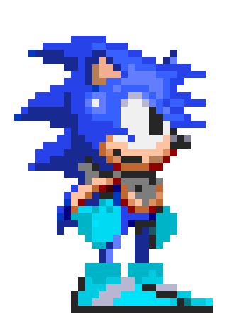 [95cc4b] Zack the Hedgehog Pixel Art