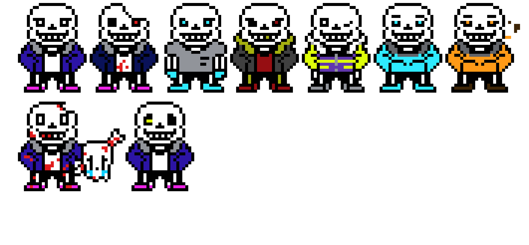 Sans Aus Overworld Sprite Pixel Art Maker
