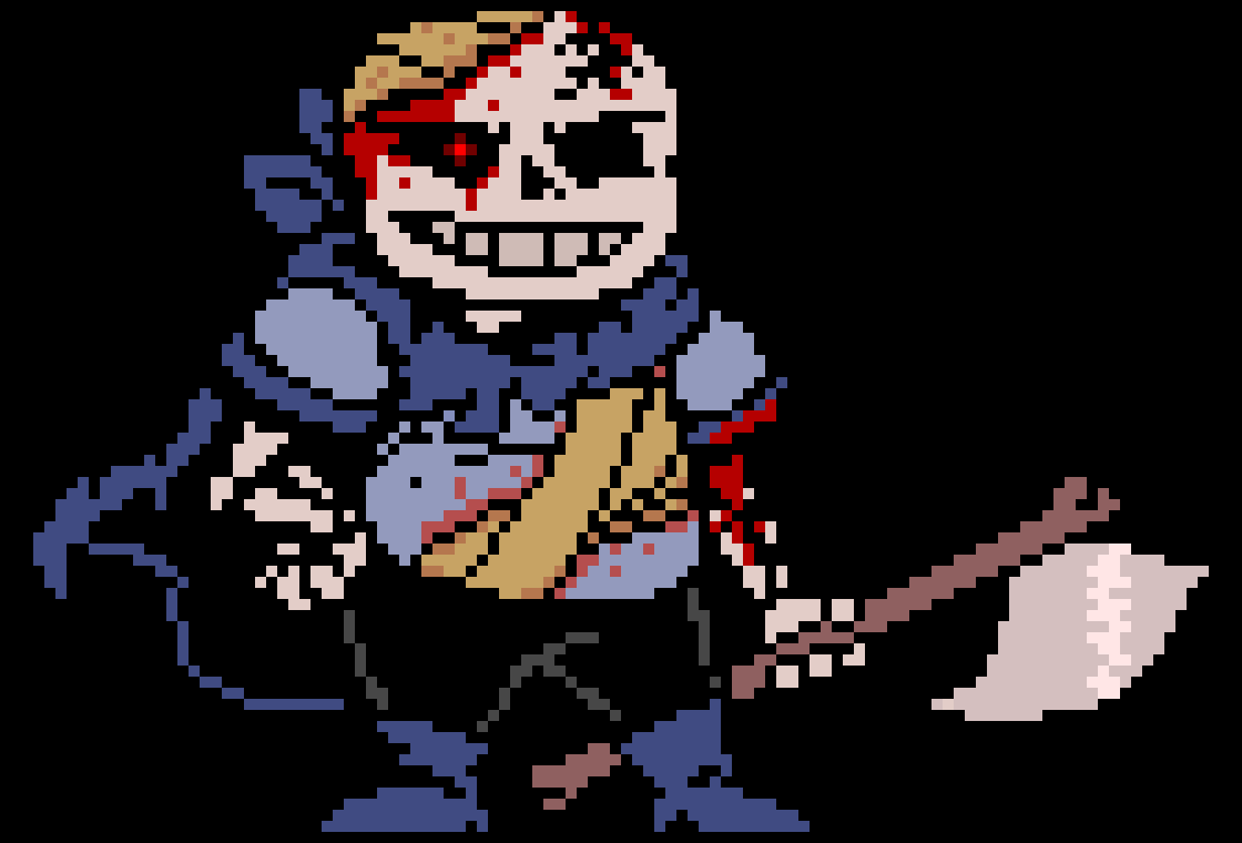 [c4081a] *RR!Swap Sans stands there idly, flipping his ax in the air and catching it*