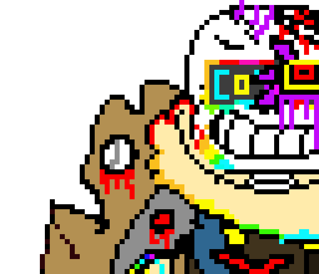 [47cde3] *sends a blaster at purple sonic  - Fresh!Ink sans