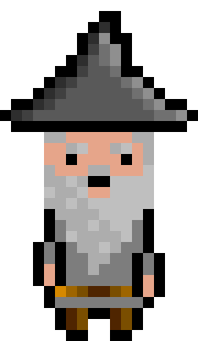 [bb0007] Pixel Wizard Grey Idle AniF3