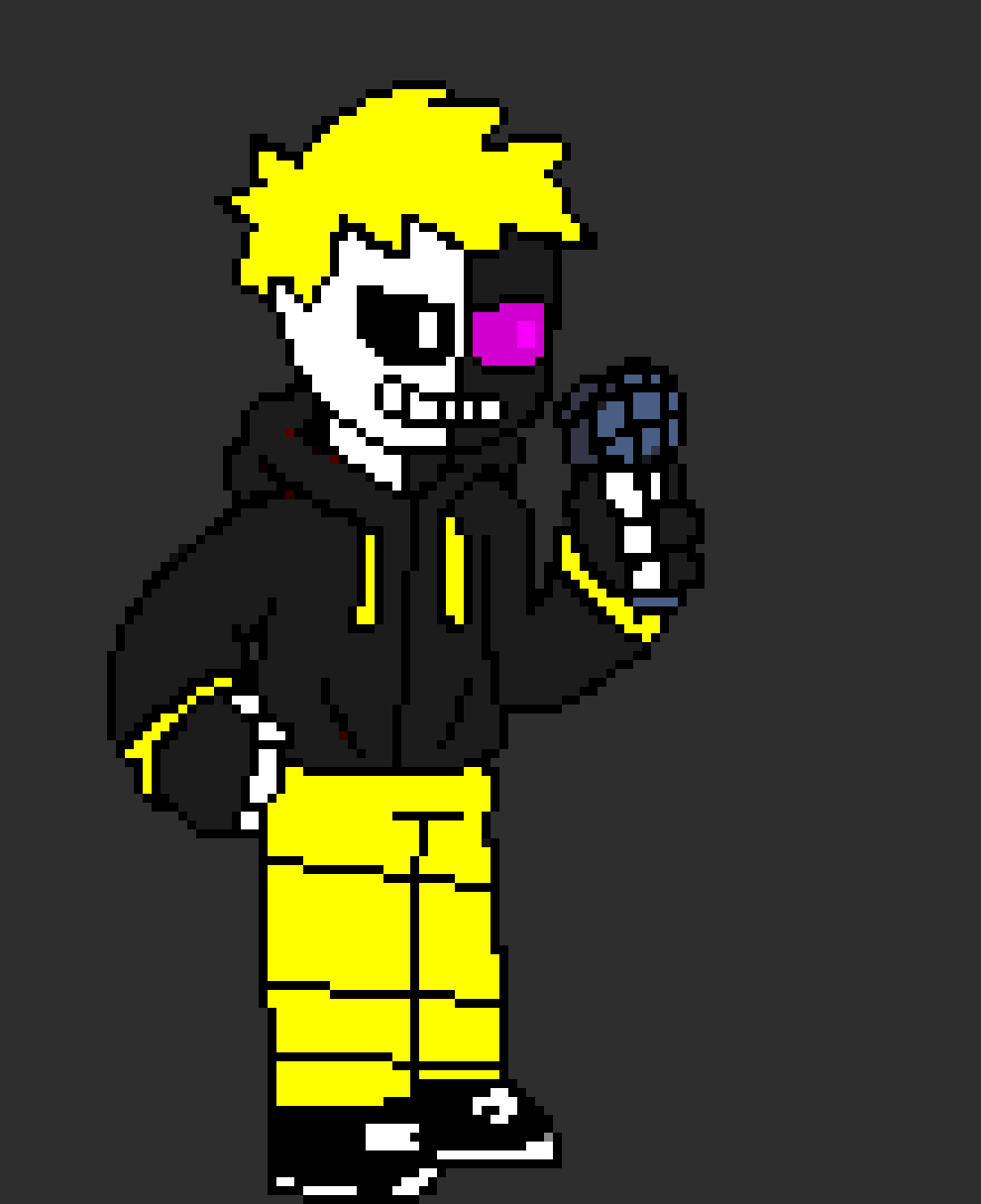 [812b32] also this is my IRL roblox character as a pixel boi, also i aint a bootleg ya weirdo eye ball thing)) - Molt! / Tord!